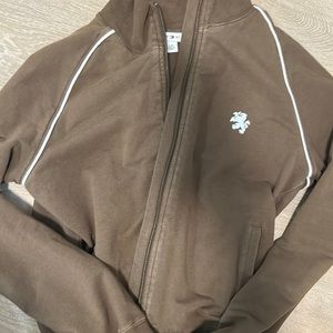 tommy Hilfiger brown sm zip up